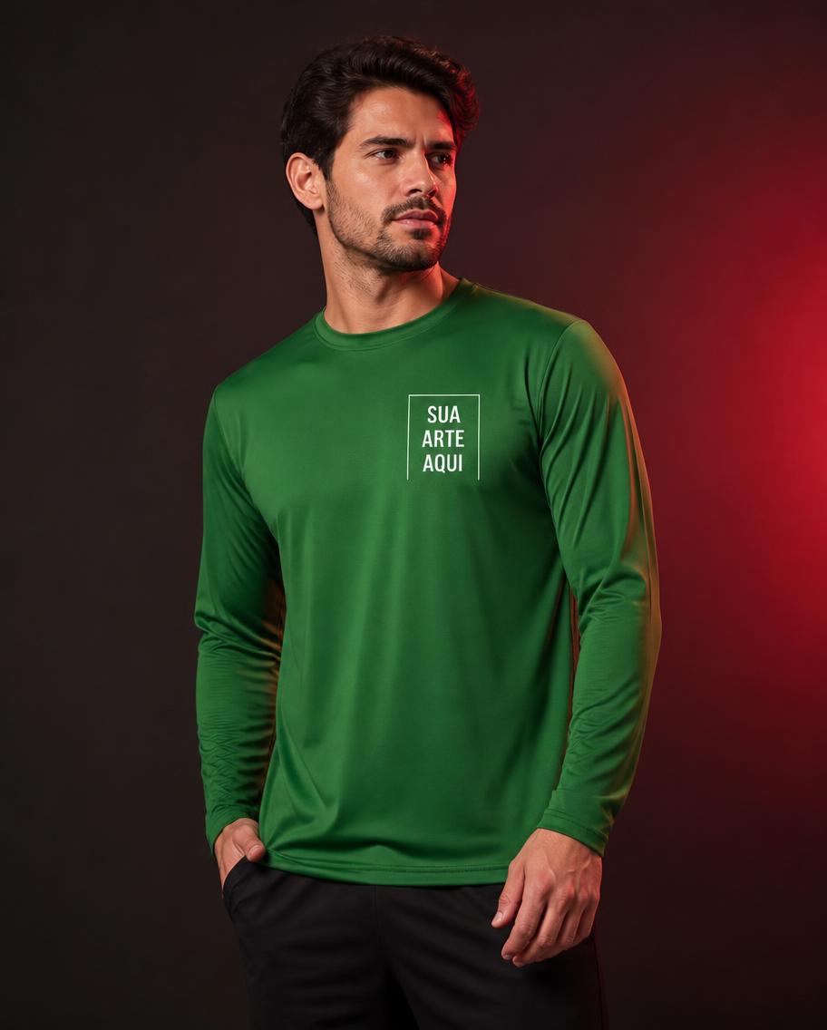 Camisa Manga Longa Poliéster