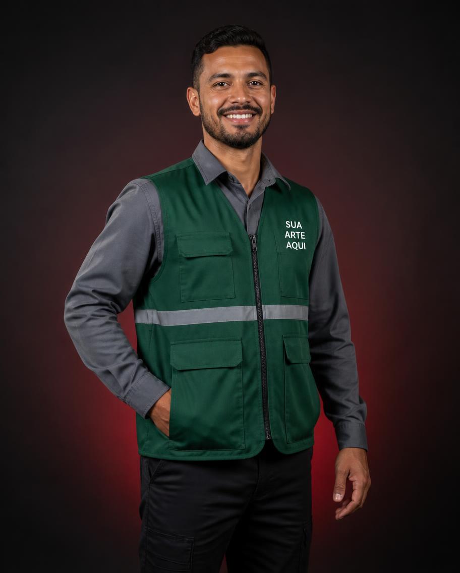 Colete Personalizado - modelo masculino