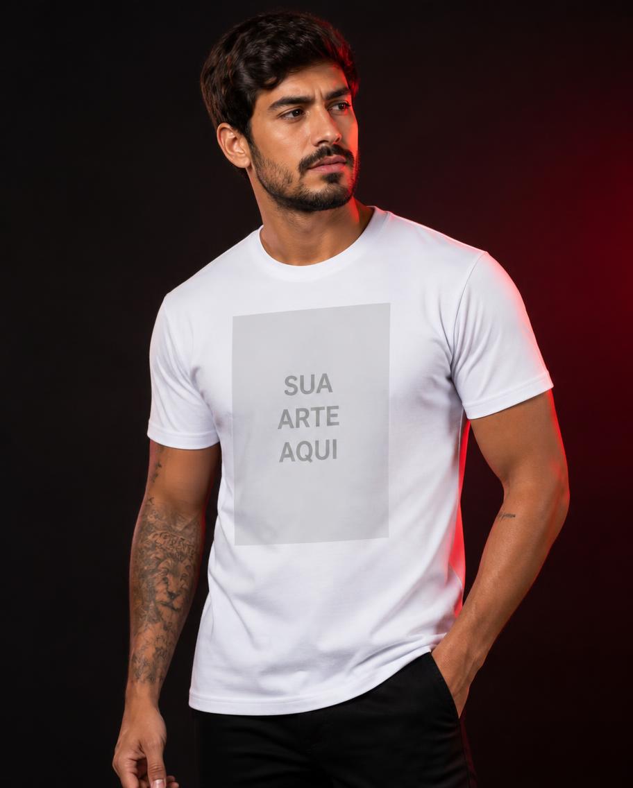 Camiseta de Algodão Manga Curta